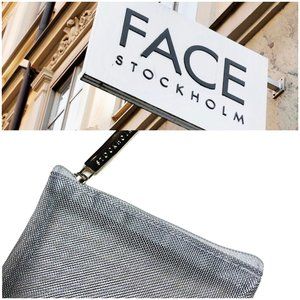 FACE Stockholm silver mesh pouch